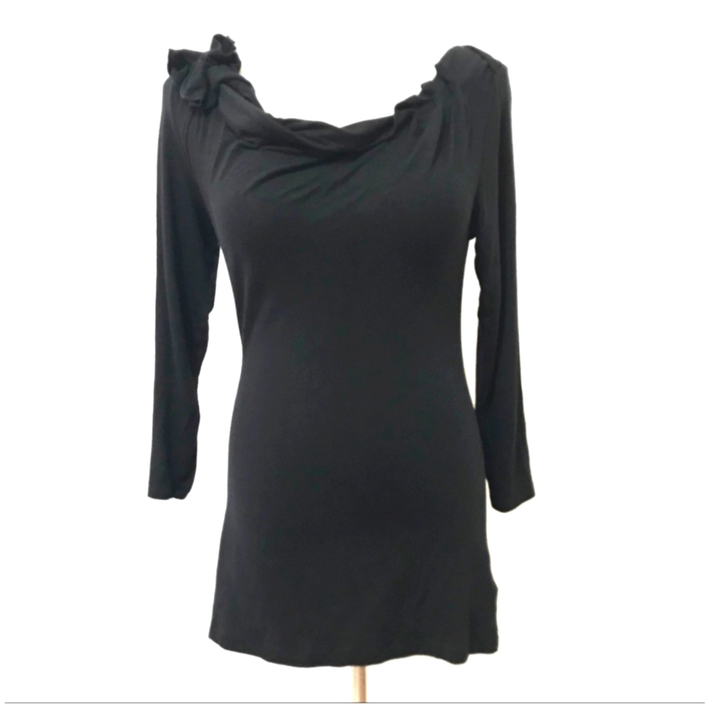 Black Deletta Anthropologie top size XS
